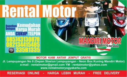 Jasa Sewa Rental Motor Jogja Murah
