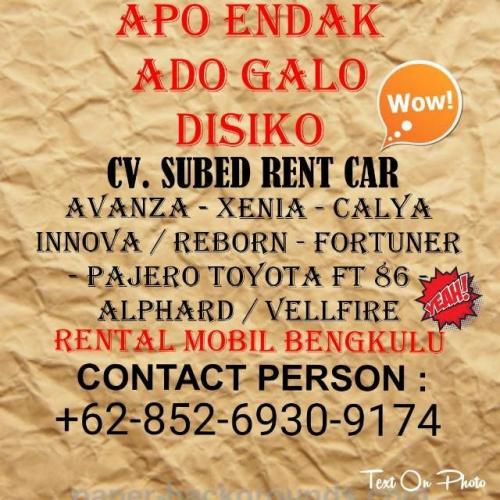 Rental Mobil Bengkulu